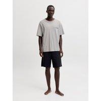 JACK & JONES Pure Cotton Loungewear Set Light Grey