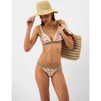 ACCESSORIZE Floral Wired Bikini Top Ivory Mix