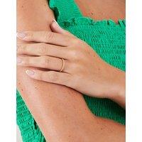 ACCESSORIZE 14ct Gold Plated Eternity Ring Gold