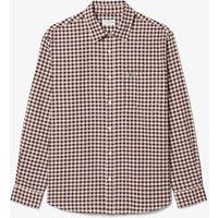 Lacoste Pure Cotton Checked Flannel Shirt Red Mix