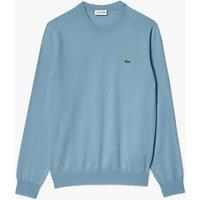 Lacoste Pure Cotton Crew Neck Jumper Blue