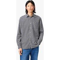Lacoste Pure Cotton Checked Flannel Shirt Navy Mix
