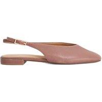 Dune London Leather Flat Slingback Ballet Shoes Dusky Rose