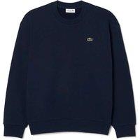 Lacoste Brushed Cotton Fleece Crew Neck Sweatshirt Navy