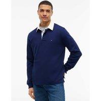 Tommy Hilfiger Essential Pure Cotton Rugby Shirt Dark Navy