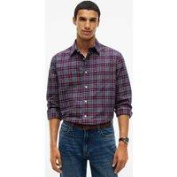 Tommy Hilfiger Pure Cotton Tartan Oxford Shirt Navy Mix