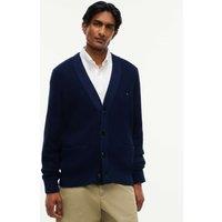 Tommy Hilfiger Pure Cotton Waffle Cardigan Dark Navy
