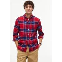 Tommy Hilfiger Pure Cotton Checked Flannel Shirt Red Mix