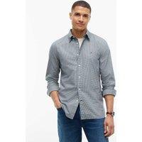 Tommy Hilfiger Pure Cotton Check Oxford Shirt Green Mix