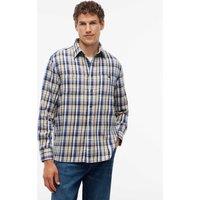Tommy Hilfiger Regular Fit Pure Cotton Check Flannel Shirt Ivory Mix