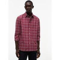 Tommy Hilfiger Pure Cotton Tartan Oxford Shirt Red Mix