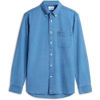 Tommy Hilfiger Regular Fit Pure Cotton Dobby Shirt Blue