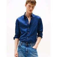 Tommy Hilfiger Regular Fit Easy Iron Pure Cotton Shirt Blue