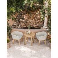 Royalcraft Roma Bistro Table and Eden Dawn Chairs Natural