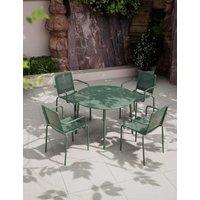 Royalcraft Porto 4 Seater Round Dining Set Green