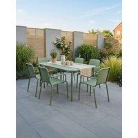 Royalcraft Porto 6 Seater Garden Dining Set Green