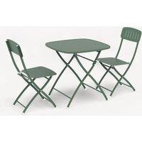 Royalcraft Venice Square Bistro Set 70cm x 70xm Light Green
