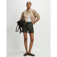 River Island Pure Cotton Shorts Khaki