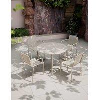 Royalcraft Porto 4 Seater Round Dining Set Cream