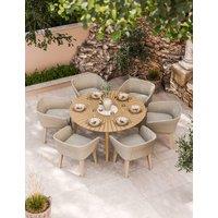 Royalcraft Roma 6 Seater Sunray Insert Dining Set Beige