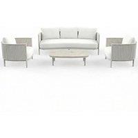 Royalcraft Mali 5 Seater Garden Lounge Set Light Cream