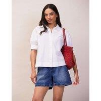 RO&ZO Pure Cotton Poplin Shirt White