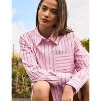 RO&ZO Pure Cotton Striped Collared Shirt Pink Mix