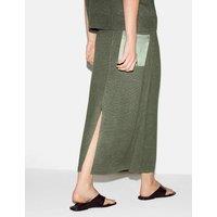 Jigsaw Pure Linen Pocket Detail Midi Pencil Skirt Green
