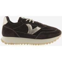 Victoria Viento Suede Lace Up Trainers Brown