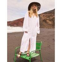 RO&ZO Pure Cotton Patchwork Midaxi Shirt Dress Ivory