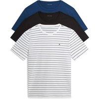 Tommy Hilfiger 3 Pack Pure Cotton T-Shirts Blue Mix