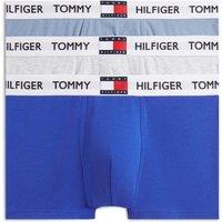 Tommy Hilfiger 3 Pack Heritage Cotton Rich Trunks Blue Mix