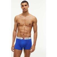 Tommy Hilfiger 3 Pack Heritage Cotton Rich Trunks Blue Mix