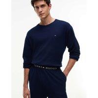 Tommy Hilfiger Original Pure Cotton Waffle Pyjama Set Navy