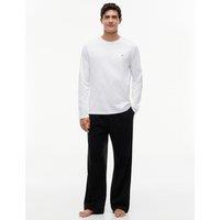 Tommy Hilfiger Signature Pure Cotton Jersey Pyjama Set Black Mix