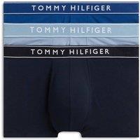 Tommy Hilfiger 3 Pack Everyday Essentials Cotton Rich Trunks Blue Mix