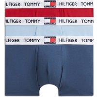 Tommy Hilfiger 3 Pack Heritage Cotton Rich Trunks Red Mix