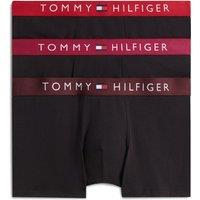 Tommy Hilfiger 3 Pack TH Original Cotton Rich Trunks Burgundy Mix