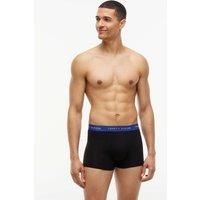 Tommy Hilfiger 3 Pack Signature Cotton Rich Trunks Blue Mix
