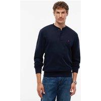 Tommy Hilfiger Cotton Rich Henley Top Navy