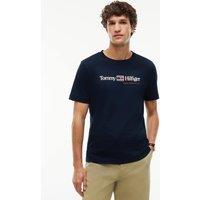 Tommy Hilfiger Brand Love Pure Cotton Graphic T-Shirt Navy