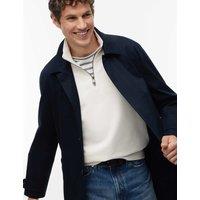 Tommy Hilfiger Cotton Rich Lightweight Overcoat Navy