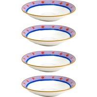 ELEANOR BOWMER Set of 4 Electric Coast Pasta Bowls Multi