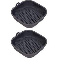 Tala Set of 2 Silicone 22cm Air Fryer Liners Black