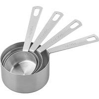 Tala 4 Piece Stainless Steel Measuring Cups Silver