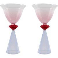 ELEANOR BOWMER EB SET OF 2 MARTINI GLASSES Pink Mix