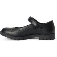Kickers Kids' Riptape Mary Jane School Shoes (3 Large-6 Large) Black