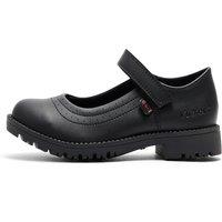 Kickers Kids' Leather Mary Jane School Shoes (12 Small - 2 Large) Black