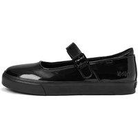 Kickers Kids' Patent Mary Jane School Shoes (3 Large-6 Large) Black