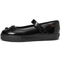 Kickers Kids' Patent Mary Jane Bow School Shoes (12 Small-2 Large) Black